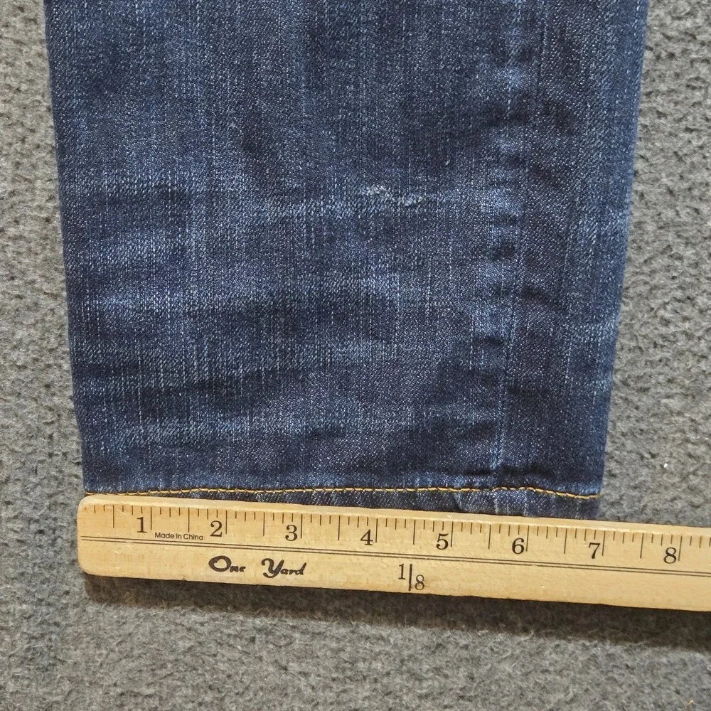 True Religion Jeans Geno Relaxed Slim Sz 29 31 x 34 Blue Denim Patches